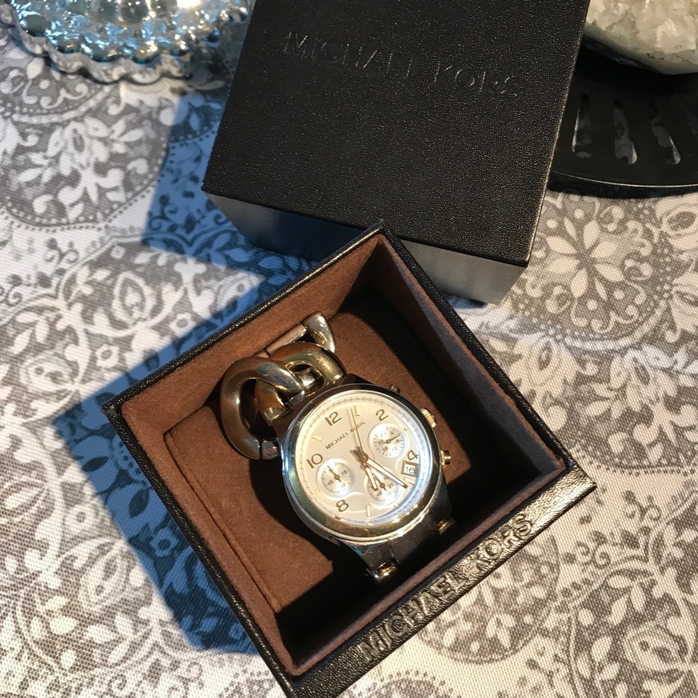 Michael Kors Gold and Silver Watch